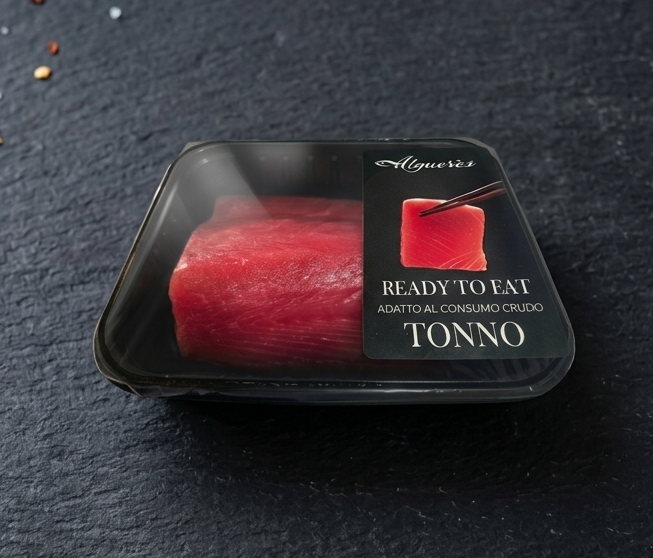 Sashimi di tonno in atmosfera protettiva