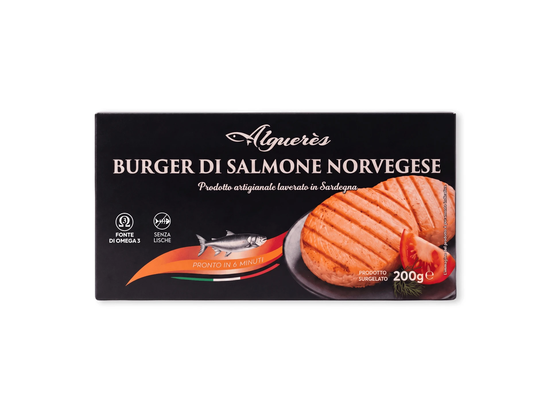 Burger di Salmone Congelato